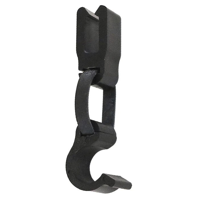 Schwarzer Top Clip zur Befestigung von Bannern an CROWN TRUSS 15 Traversensystemen