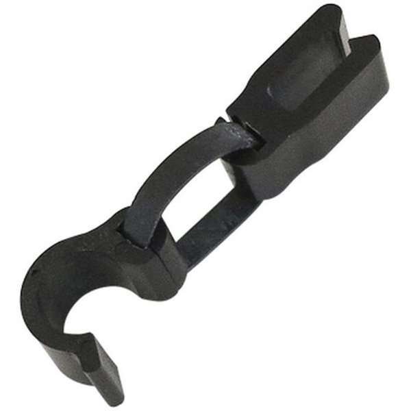 Schwarzer CROWN TRUSS 15 Bottom Clip für Messewand Bannerhalterung