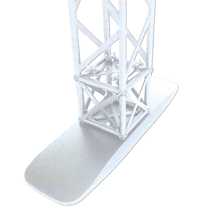 standfuss crown truss 15 messewand weiss stabiler metallfuss fuer traversensystem bannerwand messestand