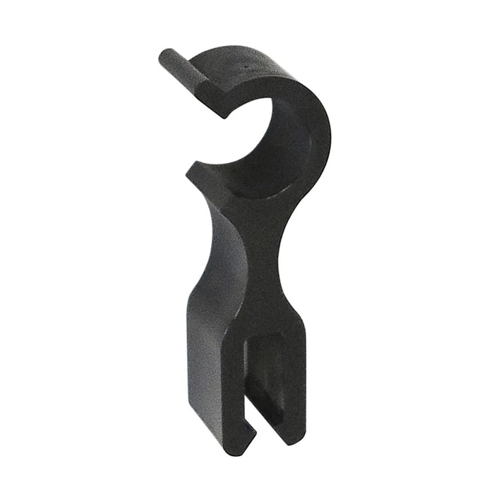 Schwarzer CROWN TRUSS 15 Top Clip für Messewand Bannerhalterung
