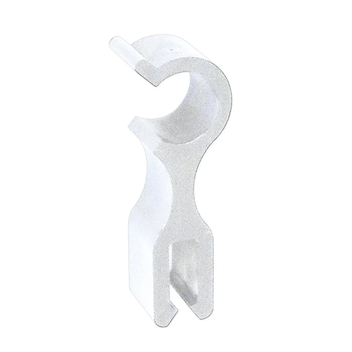 Einzelner CROWN TRUSS 15 Top Clip Weiß als Zubehör für Messewand Systeme