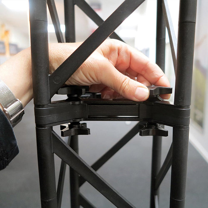 Verbindungselemente des Crown Truss 15 Traversensystems Schwarz