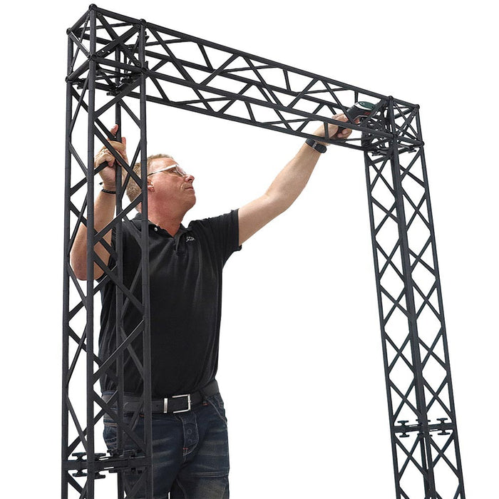 CROWN Truss Banner Display Messewand schwarz stabiler Bannerrahmen
