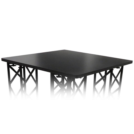 Schwarze quadratische Tischplatte für CROWN TRUSS Counter und Traversensysteme 15x15