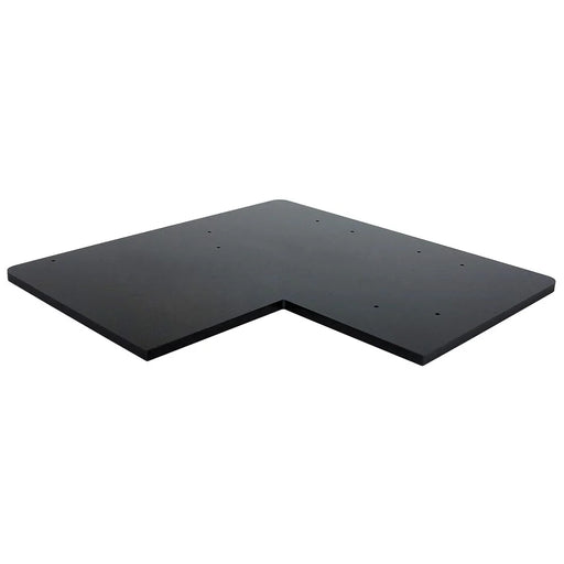 Schwarzes Eckregal 40 x 40 cm für CROWN TRUSS Traversensysteme und modulare Messestände