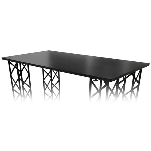 Schwarze rechteckige Tischplatte für große CROWN TRUSS Messetheken und Promotioncounter