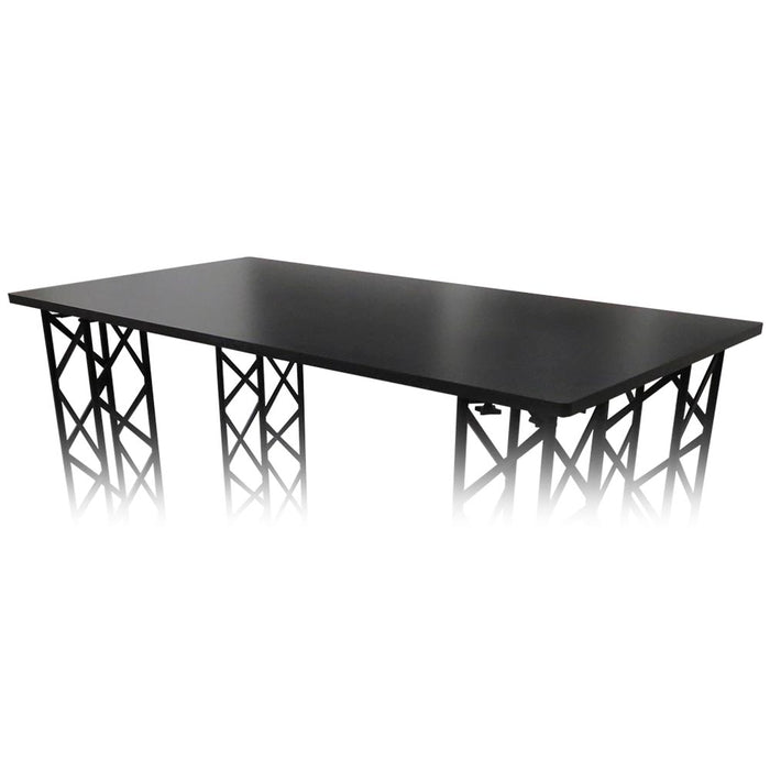 Schwarze rechteckige Tischplatte für große CROWN TRUSS Messetheken und Promotioncounter