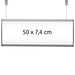 Hängendes Deckenschild 50 x 7,4 cm für Wegweiser, Raumkennzeichnung und Orientierungssysteme