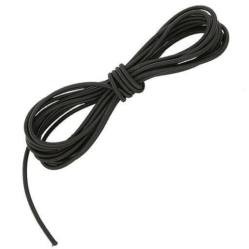 Aufgerollte schwarze elastische Kordel mit 4 mm Durchmesser, 20 m lang, für Bannerrahmen