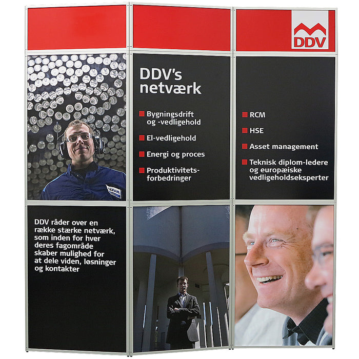 expo messewand faltwand druckbeispiel messestand system frontansicht