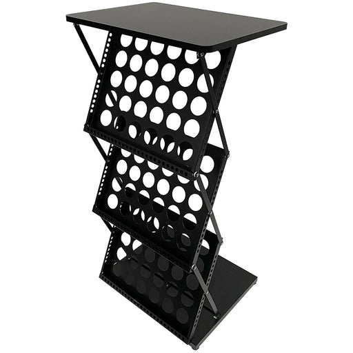 Stehpult Flex Counter Double mit Prospekthalter für 6x A4