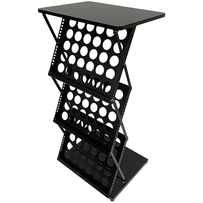 Stehpult Flex Counter Double mit Prospekthalter für 6x A4