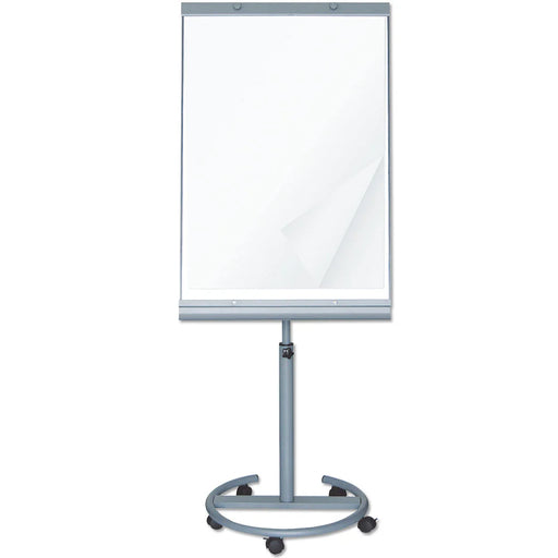 Mobiles Flipchart 65 x 100 cm mit Rollen, magnetischer Whiteboard-Oberfläche und höhenverstellbarem Aluminiumgestell