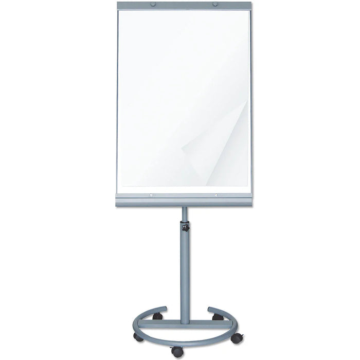 Mobiles Flipchart 65 x 100 cm mit Rollen, magnetischer Whiteboard-Oberfläche und höhenverstellbarem Aluminiumgestell