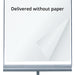 Flipchart mit Papierhalterung für Präsentationsblöcke und großer Schreibfläche für Schulungen und Meetings