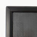 Fotorahmen mit Standfuß, 14 mm Profil, Schwarz – Ecke des Aluprofils in der Nahaufnahme