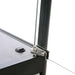 LED-Schalter und Glasbodenhalter der Glasvitrine Duo ohne Schrank in Schwarz