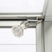 LED-Spot an der Glasvitrine Duo Tisch mit Schrank in Silber, Detailansicht