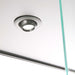 LED-Einbauspot in der Decke der Glasvitrine Duo Tower in Schwarz, Detail