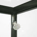 Innenansicht der Glasvitrine Solo mit integrierten LED-Spots