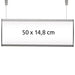Großes hängendes Hinweisschild 50 x 14,8 cm für professionelle Gebäudebeschilderung