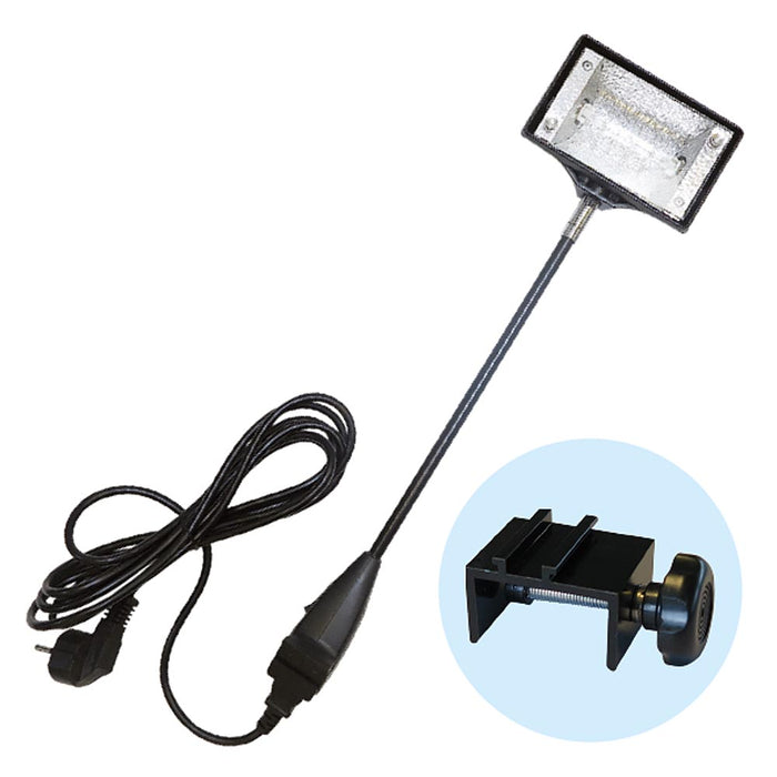 Halogen Spot 150W für Messewand Pop Up Display mit Befestigung und Anschlusskabel