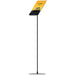 Infoständer A4 geneigt schwarz freistehend 119 cm Indoor mit Acrylhalter