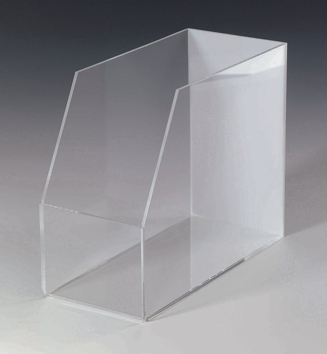 Transparenter Acrylbehälter mit weißer Rückseite für Löffel