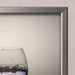 Klapprahmen 20 mm in Silber – Ecke des Aluprofils in der Nahaufnahme