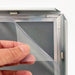 Klapprahmen 20 mm in Silber – Transparente Frontfolie über dem Plakat