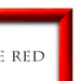 Klapprahmen 25 mm in Rot – Ecke des Aluprofils in der Nahaufnahme