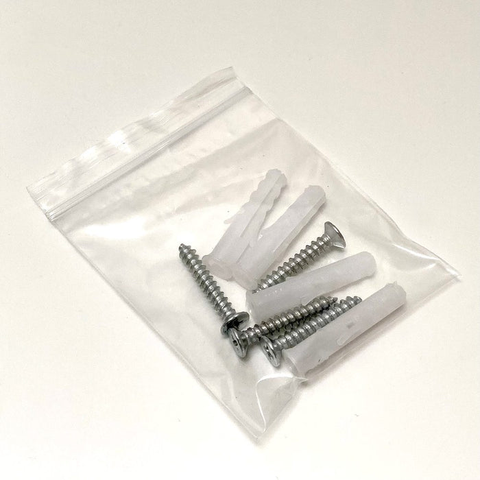 Klapprahmen 25 mm in Schwarz – Montagematerial mit Schrauben und Dübeln