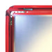 Klapprahmen 32 mm in Rot – Ecke von innen mit Eckverbinder