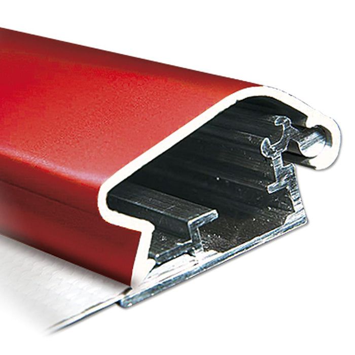 Klapprahmen 32 mm in Rot – Aluminiumprofil im Querschnitt