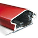 Klapprahmen 32 mm in Rot – Aluminiumprofil im Querschnitt