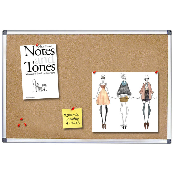 kork-pinnwand-aluminiumrahmen-buero