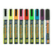 ZIG Illumigraph Kreidemarker 6 mm in 9 Farben: Weiß, Gelb, Orange, Pink, Rot, Grün, Blau, Violett und Schwarz