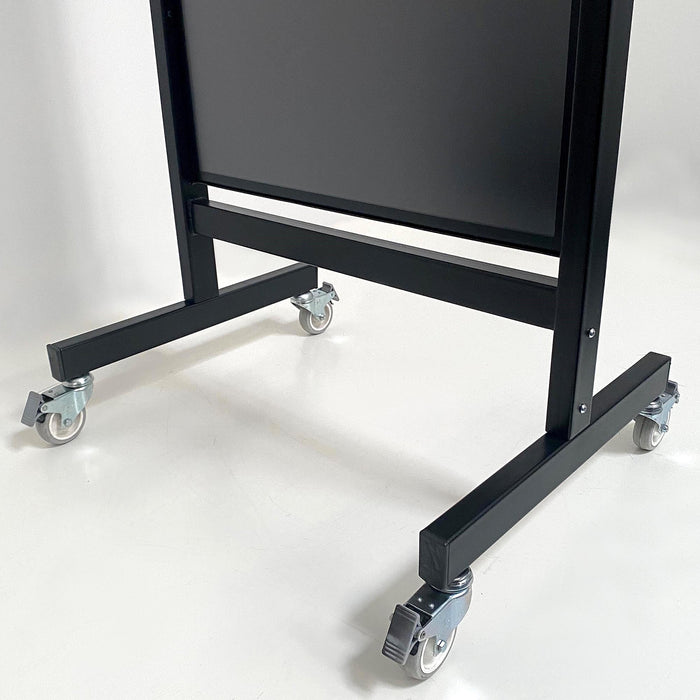 Standfuß Kundenstopper A1 Stahlrahmen mit Rollen