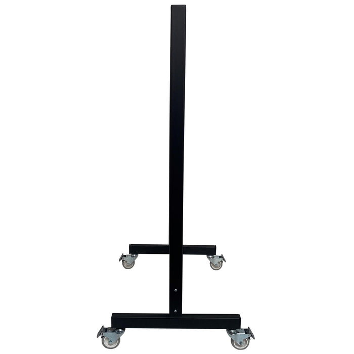 Seitenansicht Kundenstopper A1 mit stabiler Stahlkonstruktion