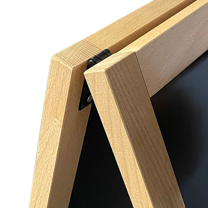 Scharnier Detail Kundenstopper Holz wetterfest stabiler Werbeaufsteller Kreidetafel