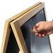 Kundenstopper Kreidetafel mit transparenter APET Schutzplatte wetterfest Outdoor geeignet