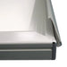 Seitenansicht der Ecke des LED Leuchtrahmens mit Aluminiumprofil und Bautiefe