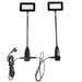 LED Spot Set 15W schwarz im 2er Set für Messewand Beleuchtung und Pop Up Display Systeme