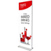 Banner-Ständer Magnetic Stand-Up 60 × 180 cm doppelseitig mit Magnet-Banner
