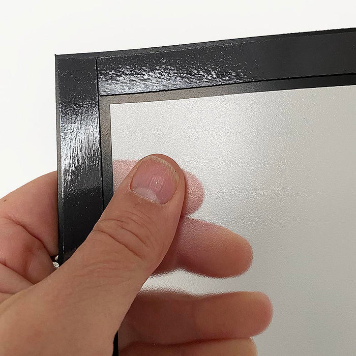 Magnetischer A4 Rahmen mit schwarzem Rand für Infoständer