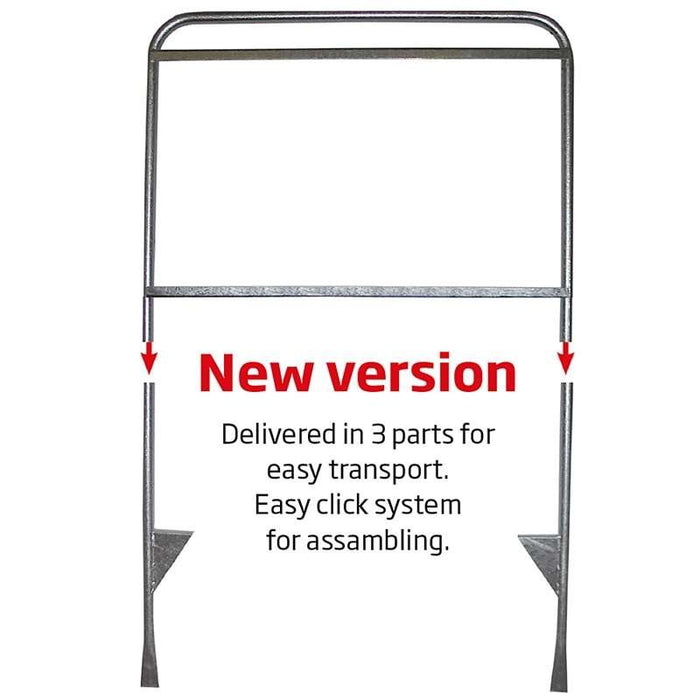 Makler Verkaufsschild Estate Sign XL aus Stahl mit Klicksystem für einfachen Transport und schnelle Montage