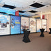 Messestand Banner Wall Truss System modular aufgebaut Beispiel
