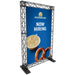 Truss Messewand Banner Display schwarz mit Standfüßen für Messe und Event