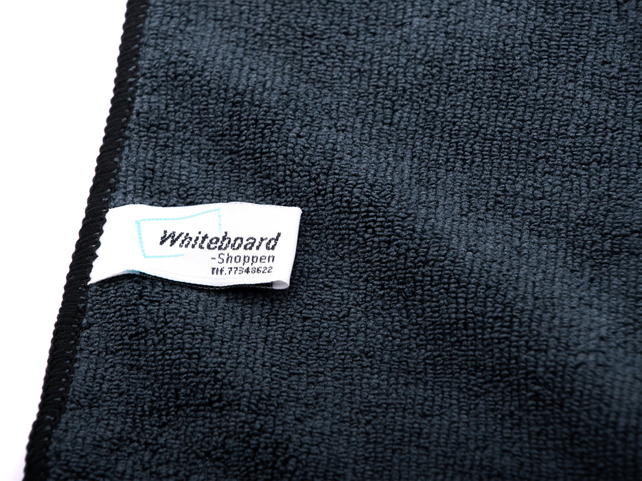 Mikrofaser-Reinigungstuch für Whiteboards mit Herstelleretikett