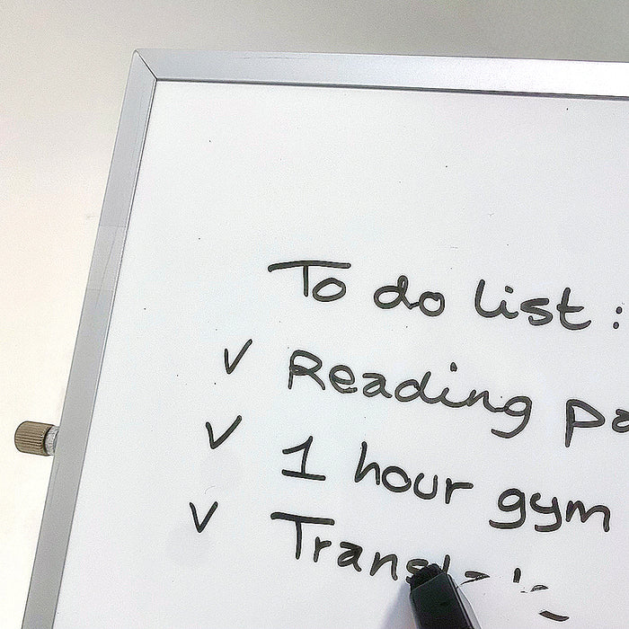Beschreibbares Mini Whiteboard für Homeoffice, Schule, Studium und Arbeitsplatz